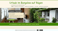 Desktop Screenshot of ferienbungalow-ruegen.de