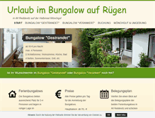 Tablet Screenshot of ferienbungalow-ruegen.de